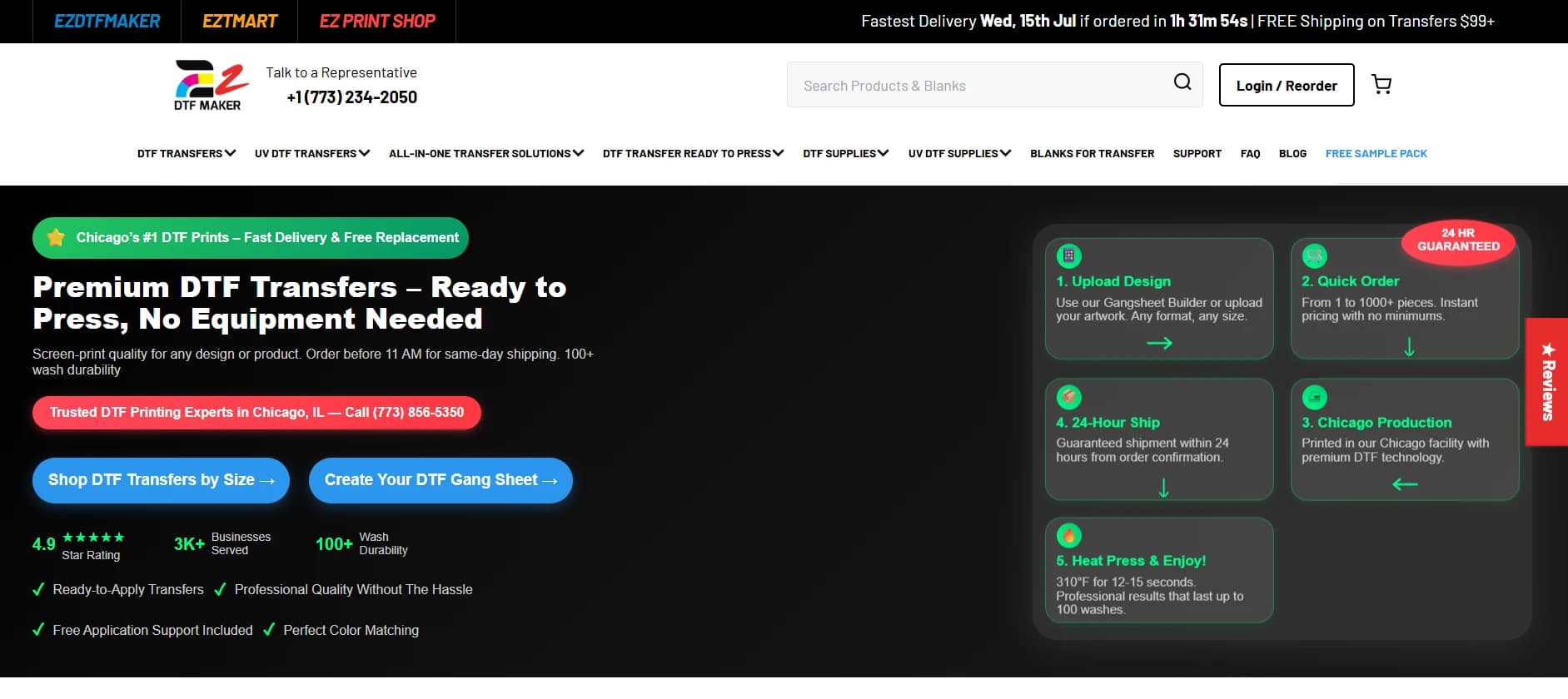 EZDTFMaker homepage, before