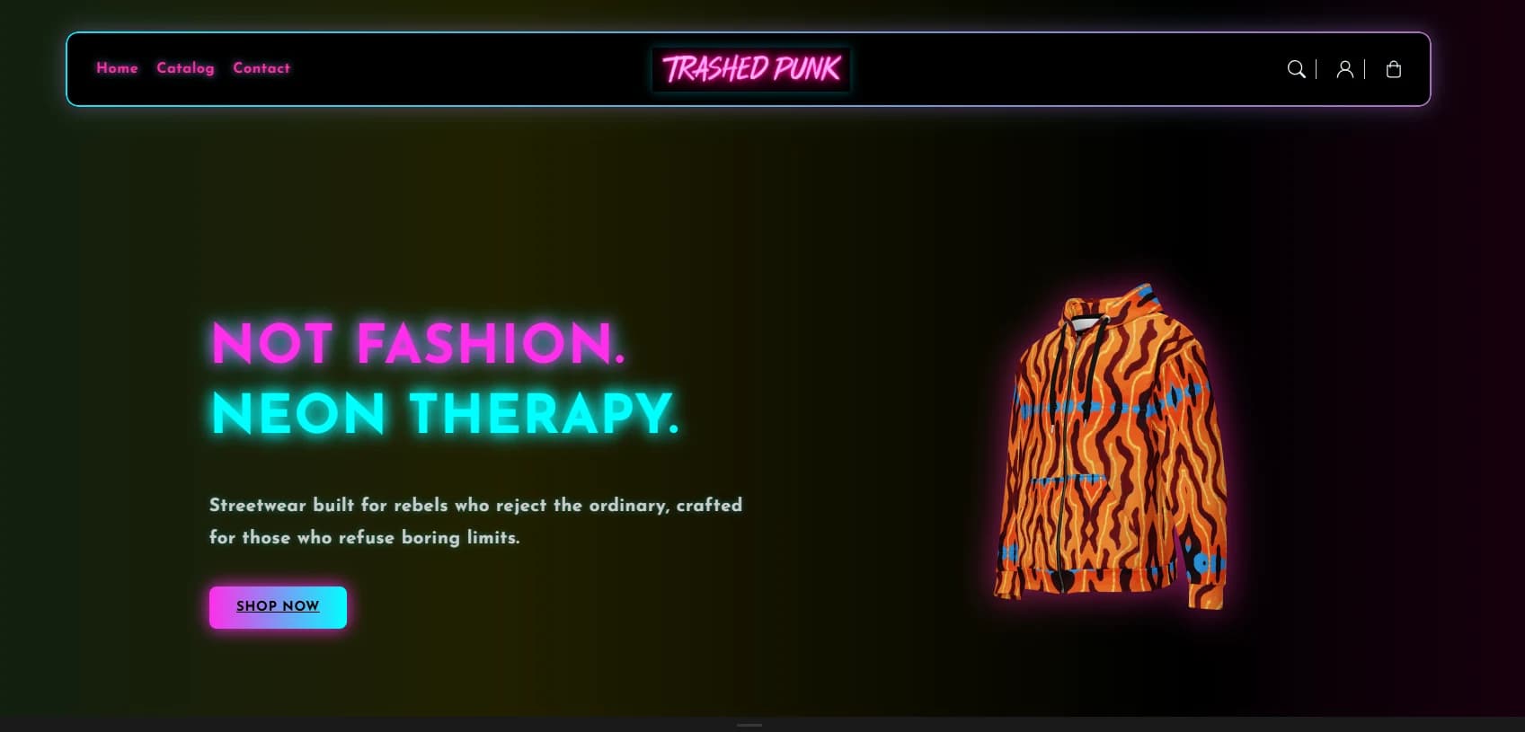 The earlier TrashedPunk storefront